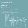 SodaStream TERRA Machine à Eau Pétillante -Pack 2 Bouteilles 1L Compatible Lave-Vaisselle + 1 Recharge de Gaz 60L à Clipser -Blanche-2