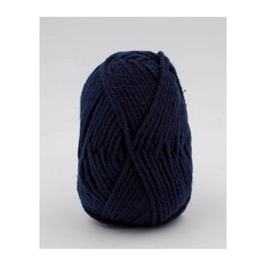 5 Pelotes Laine Acrylique Bleu Marine 100g - Aiguille 5/6 - Neuf