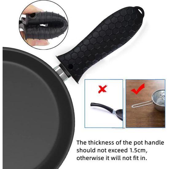 Alabner Poignée De Casserole Aovible Anti-brûlure Pour Poêle