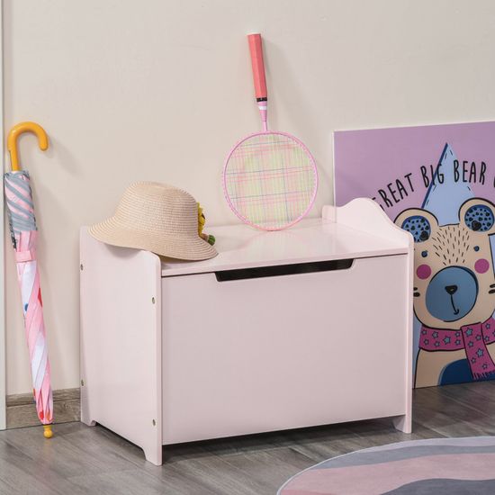 BDW Boîte Rangement 60L Avec Roulettes - Pour Jouets Enfants - Plastique Empilable - 57x36x29cm - Set De 4