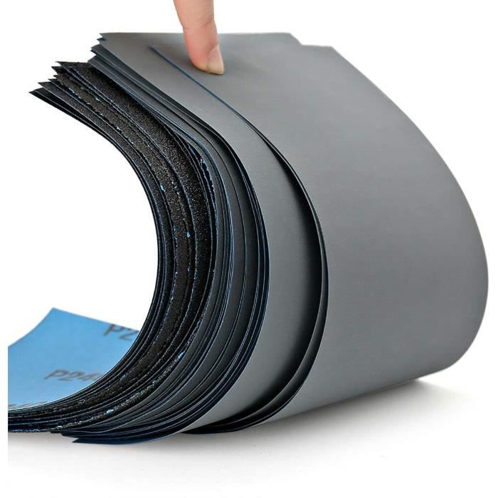 GLOBALDREAM Papier a Poncer Carrosserie, 45 Pièces Papier de Verre Papier  Abrasif, 80 à 3000 Papier Poncage pour polir le méta[105] - Cdiscount  Bricolage