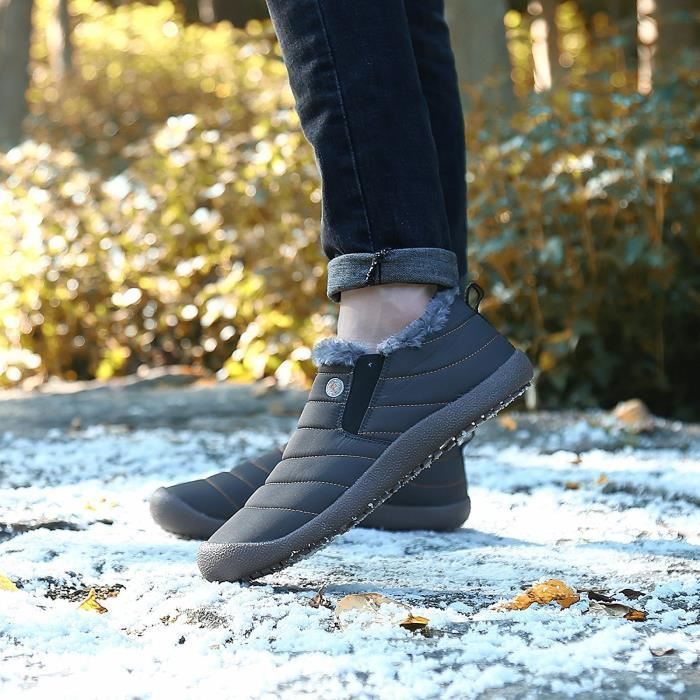 Chaussures basses best sale fourrées homme