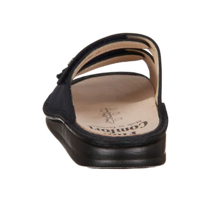 Sandales Finn Comfort Korfu - Cuir Véritable Confort Mixte - Semelle Caoutchouc - Fermeture Velcro Adjustable