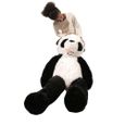Peluche panda géante 160 cm ultra moelleuse et très douce, idéal en cadeaux de mariage, baptême ou anniversaire-3