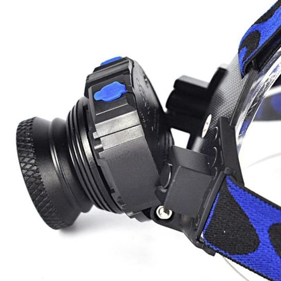 YURROAD Lampe frontale de p/êche rechargeable avec 2 LED Bleu