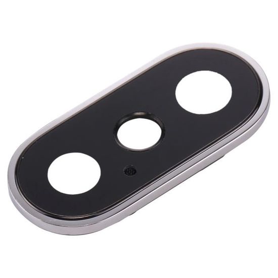 Lentille caméra arrière - iPhone X - Blanc - Remplacement - Qualité supérieure - Facile à appliquer - Téléphonie