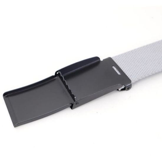 Ceinture Sangle en Toile Militaire Unisexe Ajustable Sans Trous