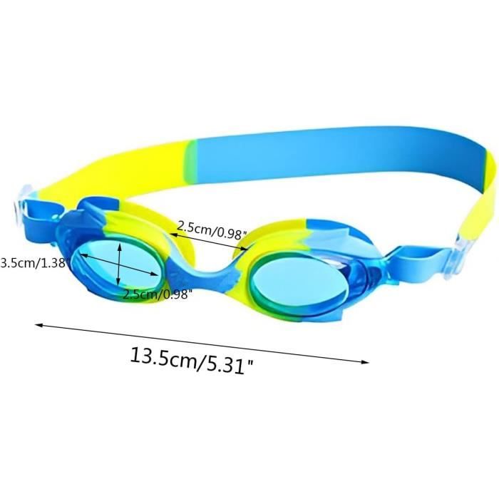 Protection Uv400 Anti-buee Lunettes Piscine Enfant Limmys - Anti-Buée UV400 - Taille 3-12 Ans - Étuie Inclus Lunettes Confort Silicone