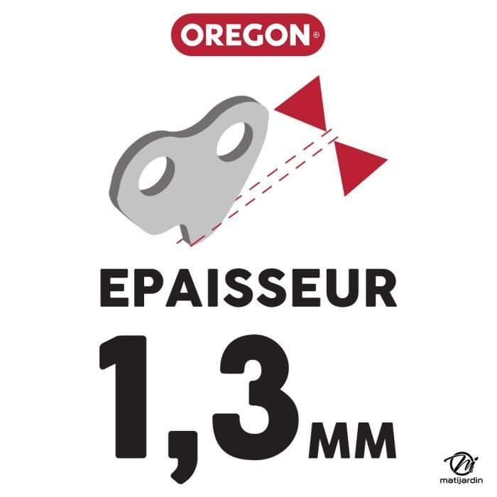 Chaîne de tronçonneuse Oregon super (carrée) 3/8, 1.6 mm, 76 maillons