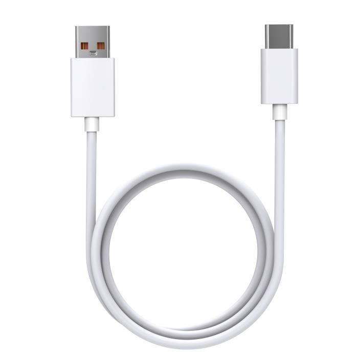 Chargeur USB 2A + Câble USB-C Pour Xiaomi Redmi Note 7 - Blanc, Marque Acces2s
