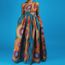 Robe de soirée imprimée africaine sans manches pour femmes Bleu Bleu -  Cdiscount Prêt-à-Porter