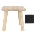 Akozon tabouret en bois Tabourets en bois de ménage polyvalents mignon petit banc siège enfant tabouret de meubles de bricolage-0