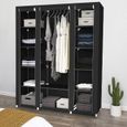 Armoire En Tissu Penderie De Vetement 175 150 45cm Rangement De