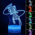 3D Lampes Illusions Pokémon Mew Cartoons Lampe Veilleuse LED 7 Couleurs Télécommande Touch Mood Décoration Lamp de Table ED4761-0