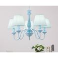 Suspension Plafonnier Enfant 5 Tetes Lustre Conception Abat Jour