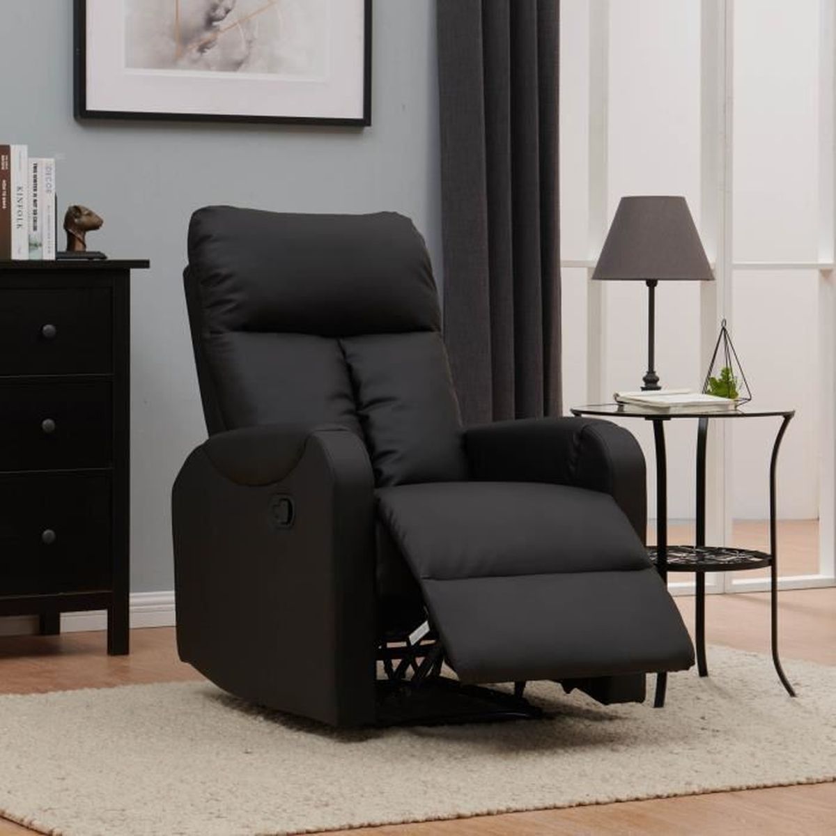 Fauteuil simili relax en cuir OilZwPuTkX