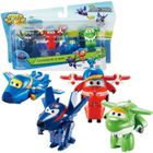 Jouet - Super Wings - Avions Chace, Flip, Jerome & Mira - Convertibles - Plastique