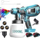 MAWIRON 18V pulvérisateur de peinture sans fil pour hvlp de peinture.avec 3 buses et 2x3.0AH batterie et chargeur-compatible avec Makita