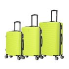 CELIMS FRANCE Set de Valise 3 Pièces | Valise CELIMS Weekend | Cabine + Moyenne + Grande | Ultra-Résistant | Roues 360 | Cadenas | Vert Pomme