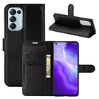 BOONGET Etui Housse Oppo Find X3 Lite - Noir en PU Cuir avec protection antichoc Support fonction Pochette téléphone