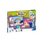 Peinture par numéros pour enfants - Licorne - Peinture par numéros à partir de 7, 8, 9, 10 ans, fille et garçon, kit de peinture à l'huile pour adultes débutants, cadeaux pour
