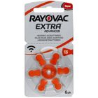 6 Piles auditives Rayovac Extra Advanced 13