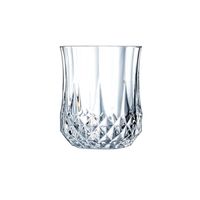 6 verres à eau vintage 23cl Longchamp - Cristal d'Arques - Verre ultra transparent au design vintage 113 Transparent