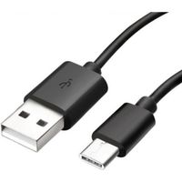 Cable USB-C pour Samsung A21S - A31 - A41 - A51 - A71 - Cable chargeur Type USB-C Noir 1 Mètre Phonillico®