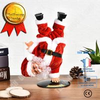 TD® Décorations de Noël Handstand électrique hip-hop Poupée Père Noël Créativité de Noël Jouets pour enfants Ornements Ornements de