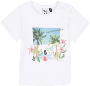 T-SHIRT T-shirt 3 pommes - 3Q10012 - Tee-Shirt MC, Blanc (