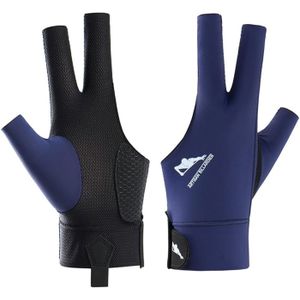 Gants De Billard 3 Doigts Main Gauche - Gant Snooker Nylon Silicone Antidérapant