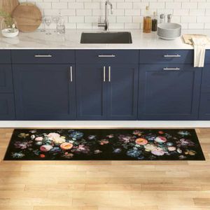 Tapis De Cuisine D'angle En L – 120x120x45 Cm, Super Absorbant, Antidérapant, Lavable