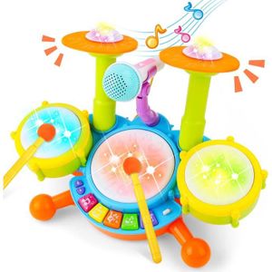 INSTRUMENT DE MUSIQUE Jouet Bebe 1 an - Instruments de Musique Enfants Tambour Enfant Jouet 1 2 an Jeux Cadeau Noel Enfant 1 2 an pour Bebe Filles