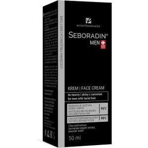 HYDRATANT VISAGE Soin De Jour - Seboradin Crème Visage Peau Barbe Homme 50 | Creme Hydratante Revitalisant Anti-âge Anti-fat
