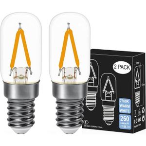 Bonlux Ampoules 12 V LED E14 Ampoule pour Lampe de Sel, Ampoules T22  Bougeoirs E14 Vintage Lumière Numérique Blanc Chaud 2700K 2W pour