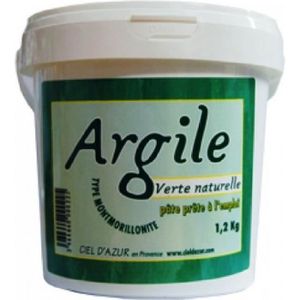 ARGILE-RHASSOUL-HENNÉ Pâte d'Argile Verte - 1.2 kg