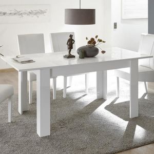Table Extensible Laquee Blanc Achat Vente Pas Cher