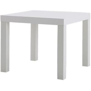 TABLE D'APPOINT Table d'appoint - IKEA - Lack - Blanc laqué - 45 x