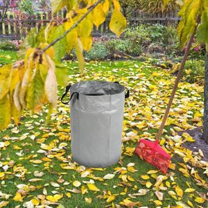 UBORSE Sacs de Jardin Lot de 2 Sacs de déchets de Jardin Résistants en PE Solide Autoportante et Pliable Sacs Poubelle avec Poignées pour Déchets de Jardin Feuillage 