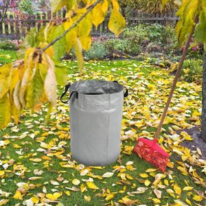 UBORSE Sacs de Jardin Lot de 2 Sacs de déchets de Jardin Résistants en PE Solide Autoportante et Pliable Sacs Poubelle avec Poignées pour Déchets de Jardin Feuillage 
