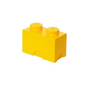 ASSEMBLAGE CONSTRUCTION Brique de rangement LEGO - 40021732 - Empilable - Jaune