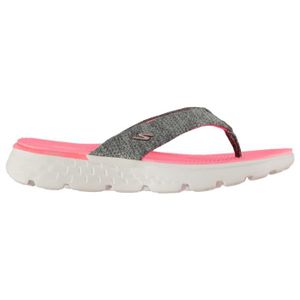 sandale skechers femme rose