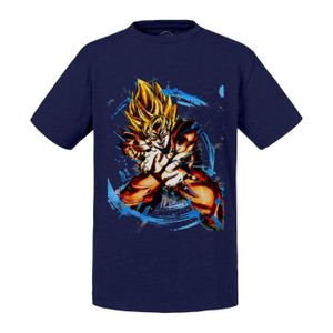 T-SHIRT T-shirt Enfant Bleu Goku Super Saiyan Kameha Drago