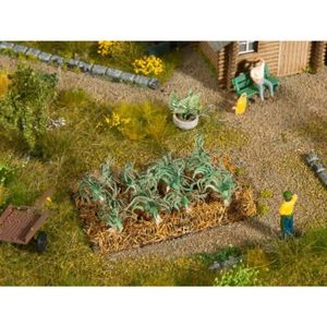 TERRAIN - NATURE Décoration de jardin miniature - NOCH - Poireau H0 - Parterres de légumes ou de fleurs
