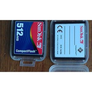 CARTE MÉMOIRE Sandisk 512 Mo CompactFlash Card SDCFB-512-455-1
