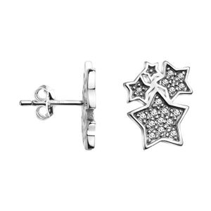 Haft Lune Boucles D/'Oreilles Set 30 Paire Argent Sterling Rond Acier dos 10 ensembles Star