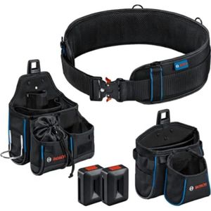PORTE-OUTILS - ETUI Bosch Professional set ceinture porte-outils ProClick avec 1 ceinture 93 (taille S-M), 1 sacoche GWT 4, 1 sacoche GWT 2, 2 suppo13