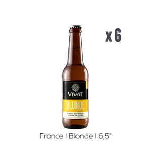 BIERE Pack Bières Vivat Blonde - 6x33cl - 6,5%