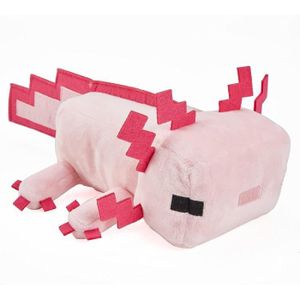 FIGURINE - PERSONNAGE Minecraft Basic Figurine en peluche Axolotl de 30,5 cm, poupée douce inspirée du personnage du jeu vidéo