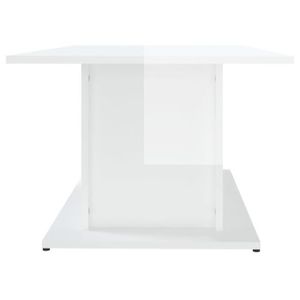 TABLE BASSE FHE - Meubles - Table basse Blanc brillant 102x55,